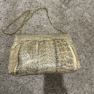 Elegant Snakeskin Women's Shoulder Bag